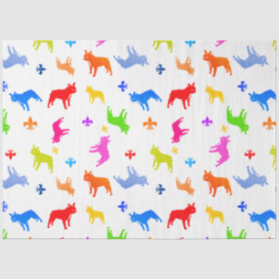 Franse Bulldog patroon Tissuepapier