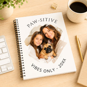 Franse Bulldog Paw-sitieve vibraties foto 2027 Planner