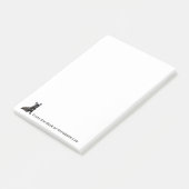 Franse Bulldog Personalize Post-it Notes (Schuin)