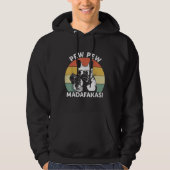 Franse Bulldog Pew Pew Madafakas Crazy Pew Hoodie (Voorkant)
