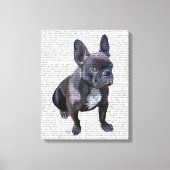 Franse Bulldog Plain Canvas Afdruk (Voorkant)