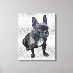 Franse Bulldog Plain Canvas Afdruk