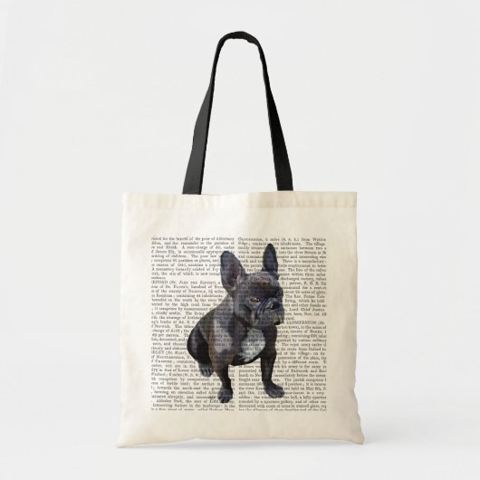 Franse Bulldog Plain Tote Bag (Voorkant)