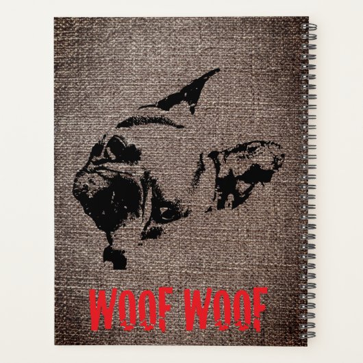 Franse Bulldog Planner (Achterkant)