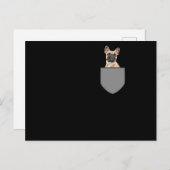 Franse Bulldog Pocket Briefkaart (Voorkant / Achterkant)