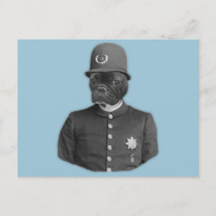  Franse Bulldog Policeman Briefkaart