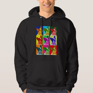 Franse Bulldog Pop Art Portrait Dogs Hoodie