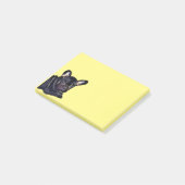 Franse bulldog Post-it Note (Schuin)