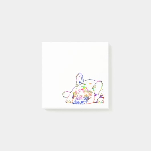 Franse bulldog post-it noten post-it® notes (Voorkant)