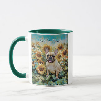 Franse Bulldog "Pug Mom" Koffie Mok twee tonen