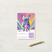 Franse Bulldog Pup te koop mini flyer Post-it® Notes (Op bureau)