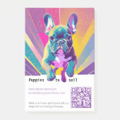 Franse Bulldog Pup te koop mini flyer Post-it® Notes (Voorkant)