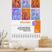 Franse Bulldog Puppies te koop groot poster (Keuken)