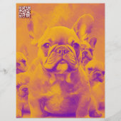 Franse Bulldog Puppy Flyer (Achterkant)