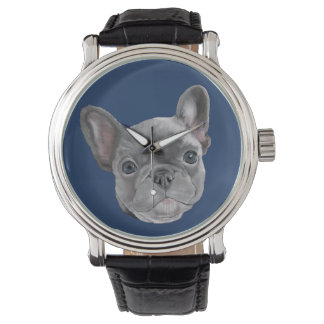 Franse bulldog Puppy Horloge