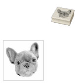 Franse bulldog Puppy Rubberstempel (Gestempeld)