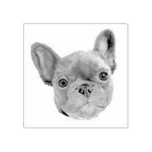 Franse bulldog Puppy Rubberstempel (Afrduk)