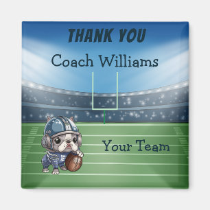 Franse bulldog quarterback dan je coach magneet