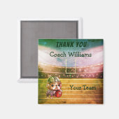 Franse bulldog quarterback dan je coach magneet (Voorkant / Achterkant)