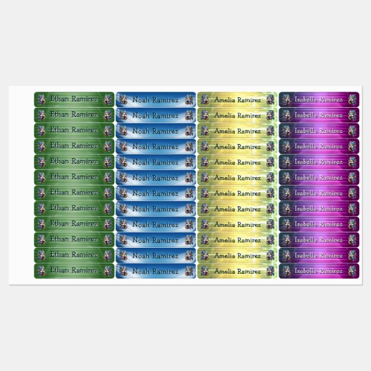 Franse bulldog quarterback Student Behoren Labels (Vel)