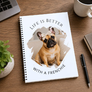 Franse Bulldog quote foto Notitieboek