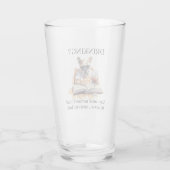 Franse Bulldog Read Drink kan geheugenverlies vero Glas (Achterkant)