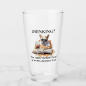 Franse Bulldog Read Drink kan geheugenverlies vero Glas (Voorkant)