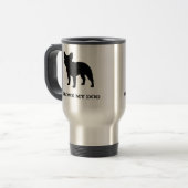 Franse Bulldog Reisbeker (Voorkant links)