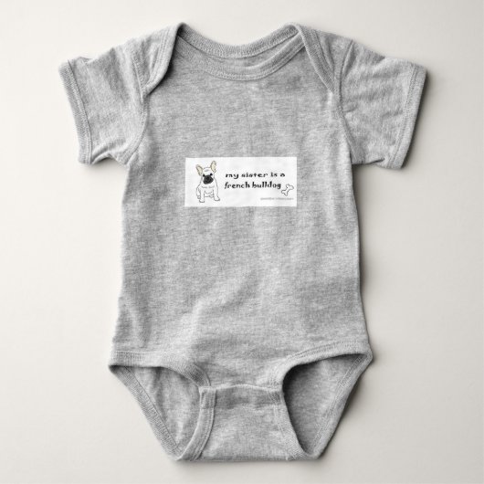 franse bulldog romper (Voorkant)