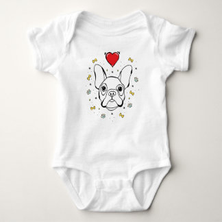 Franse bulldog romper