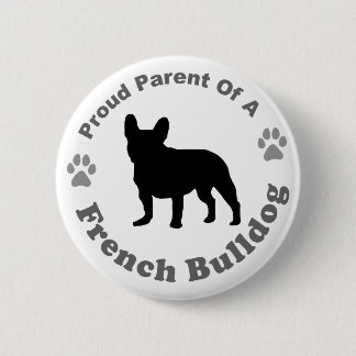 Franse Bulldog Ronde Button 5,7 Cm