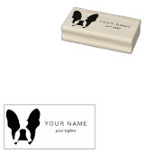 Franse bulldog 	rubberstempel (Gestempeld)
