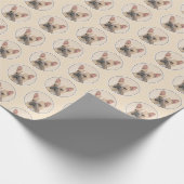 Franse Bulldog (Sable) schilderen - Cute Original  Cadeaupapier (Hoek)