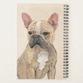 Franse Bulldog (Sable) schilderen - Cute Original  Planner (Achterkant)