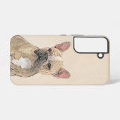 Franse Bulldog (Sable) schilderen - Cute Original Samsung Galaxy Hoesje (Achterkant horizontaal)