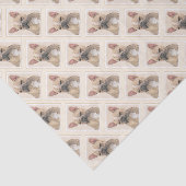 Franse Bulldog (Sable) schilderen - Cute Original Tissuepapier (Detail)