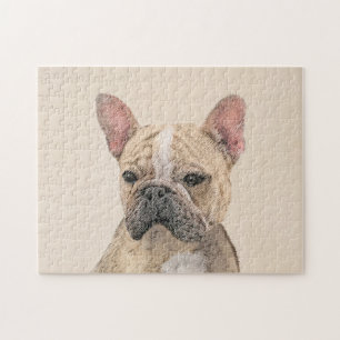 Franse Bulldog (Sable) Schilderij - Originele Cute Legpuzzel