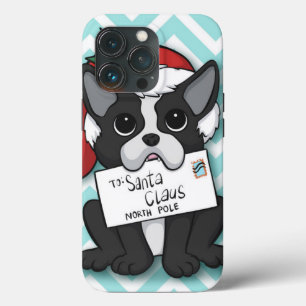 Franse bulldog Santa Claus Holiday iPhone 13 Pro Hoesje