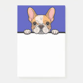 Franse Bulldog Schattigee Frenchie Puppy Hondenlie Post-it® Notes (Voorkant)