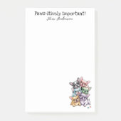 Franse Bulldog Schattigee Pet Girly Teacher Waarde Post-it® Notes (Voorkant)
