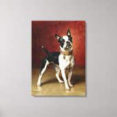 Franse Bulldog - schilderij van Carl Reichert Canvas Afdruk (Voorkant)