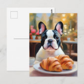 Franse Bulldog Serenity Impressionist Briefkaart (Voorkant / Achterkant)