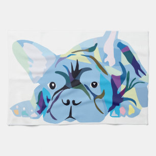 Franse Bulldog Silhouet Theedoek