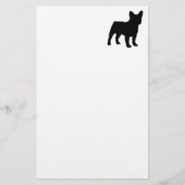 franse bulldog silhouette briefpapier (Voorkant)