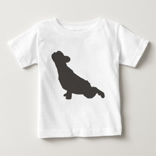 Franse Bulldog Silhouette Yoga Pose (Voorkant)