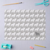 Franse Bulldog Silhouettes Pattern Tissuepapier (Craft)