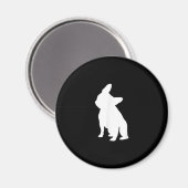 franse bulldog simpel | Frenchie-cadeau Magneet (Voorkant / Achterkant)