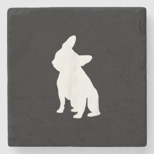 franse bulldog simpel Frenchie-cadeau Stenen Onderzetter