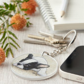 Franse Bulldog Sleutelhanger (Voorkant Rechts)