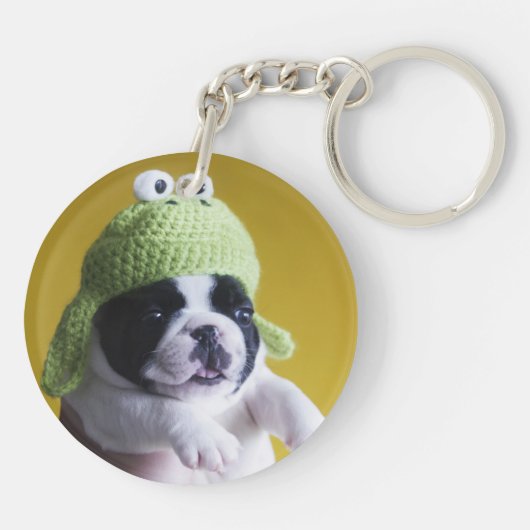 Franse Bulldog Sleutelhanger (Achterkant)